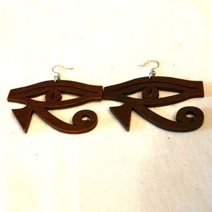 "Daughter of Ra" Wooden earrings by Natural Girls Rock